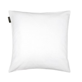 LINUM ANNABELL Cushion Cover 50x50 cm, 100% Cotton, Machine Washable, White