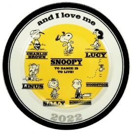 Peanuts SN2022YP Snoopy Ears Plate, 2022, Yellow