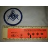 Square & Compass Round Embroidered Masonic Regalia Patch 2 "