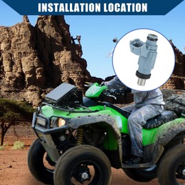 Hihaha Fuel Injector for Suzuki ATV 2014 for Suzuki King Quad 750 2008-2013 for Suzuki ATV 2015 for Suzuki ATV/Durable /1 Pcs