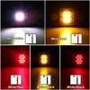 Partsam 2x LED Triple Tail Lights 45 LEDs Rectangle Vertical