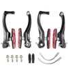 Chooee Bicycle V Brake, Aluminium V-Brake Brake Set, Black/Red