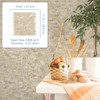 SUNWINGS 5-Sheet Peel and Stick Mosaic Natural 3D Stone Self