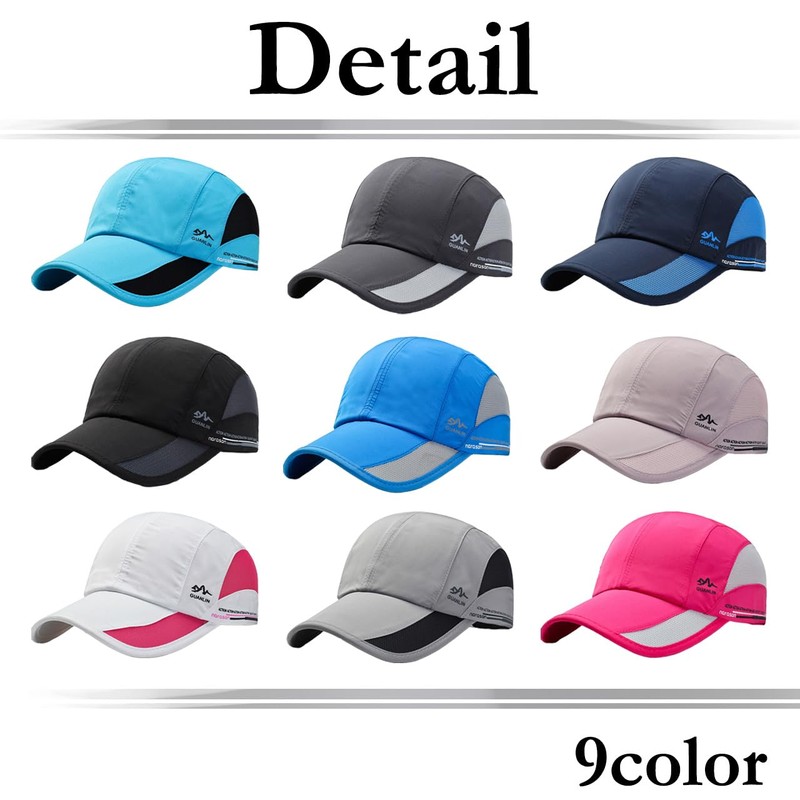 White Fang CA996 Hat, Sports, Brim Cap, Mesh, Stylish, Running,