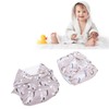 2pcs Baby Cloth Diapers Reusable Washable One Size Adjustable Stretchy