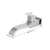 G1/2 Wall in Faucet Single Cold Waterfall Sink Basin Water