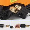 High Pressure Washer High Pressure Hose Connection (Brass/Male-Female Thread Set/2