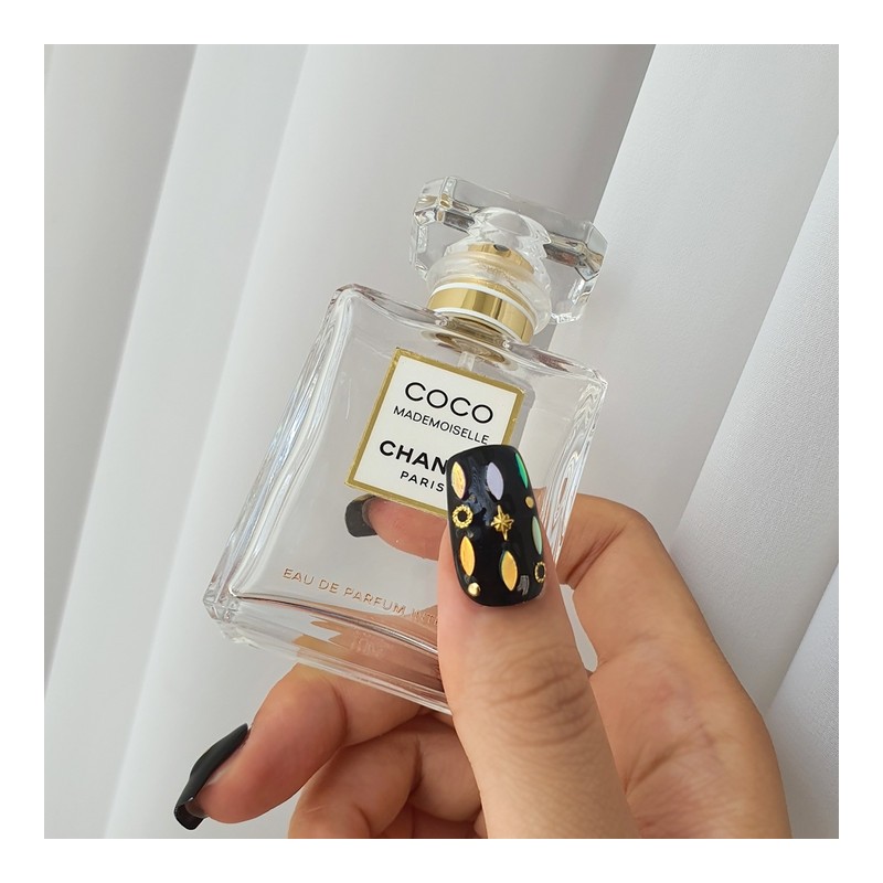 Black Point Handmade Nail Tips - Almond / 블랙 포인트