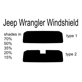TintPro Premium Nano Carbon Window Tint fits Jeep Wrangler 2019-2025 Precut Windshield