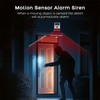 XNY Weatherproof Outdoor Alarm System, Solar Motion Sensor Alarm, PIR
