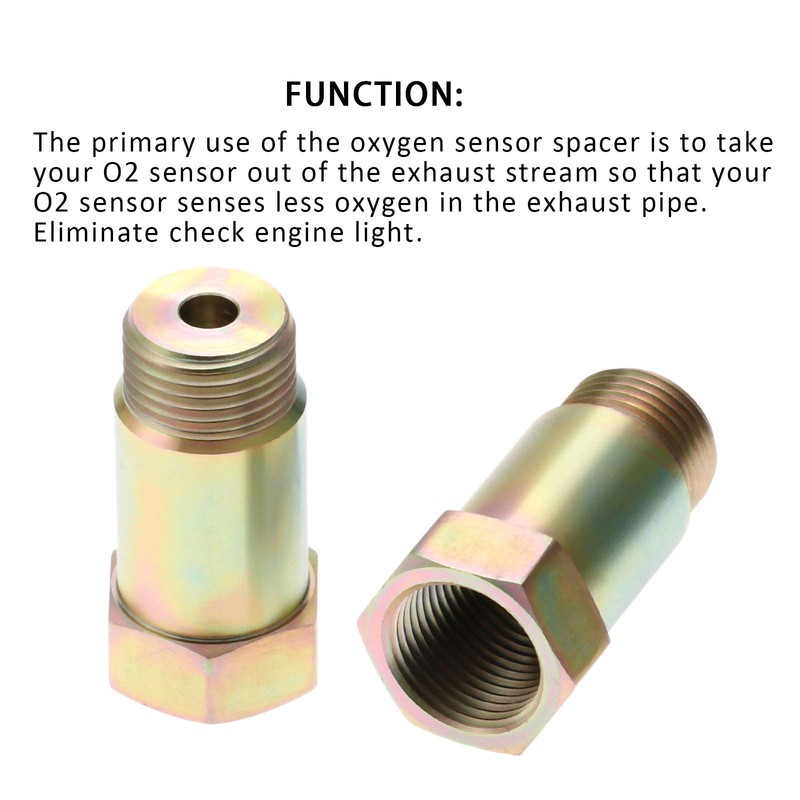 O2 Oxygen Sensor Spacer Adapter Isolator Extender Straight CEL Fix