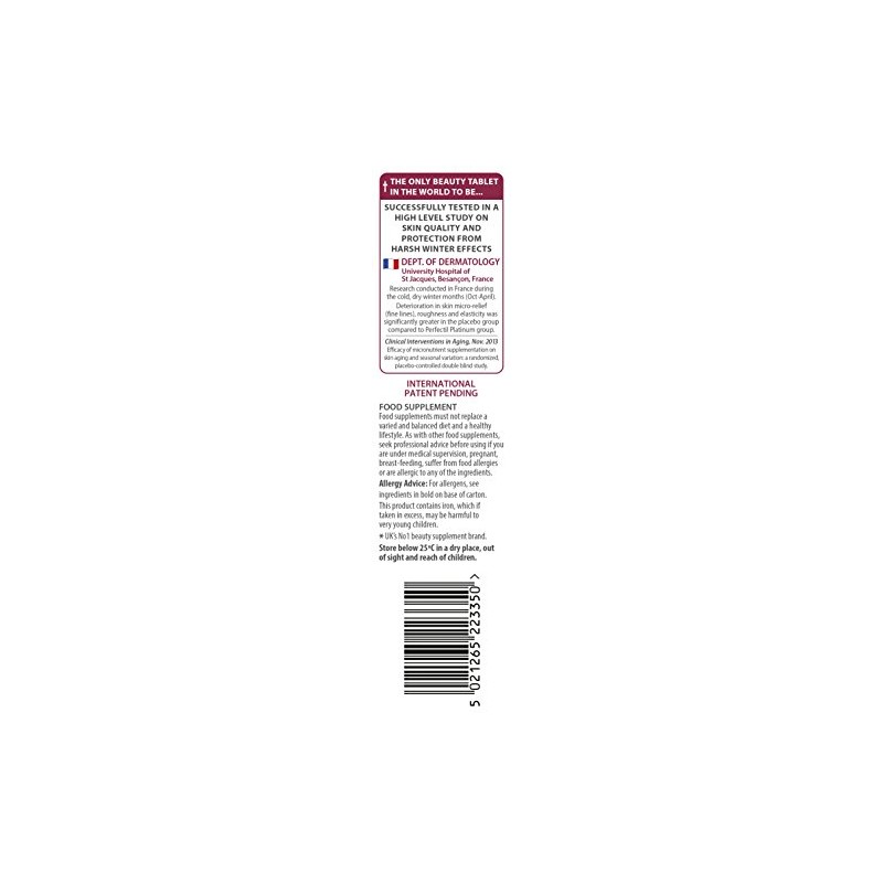 Vitabiotics Perfectil Platinum Skin Radiance 60 Tabletas