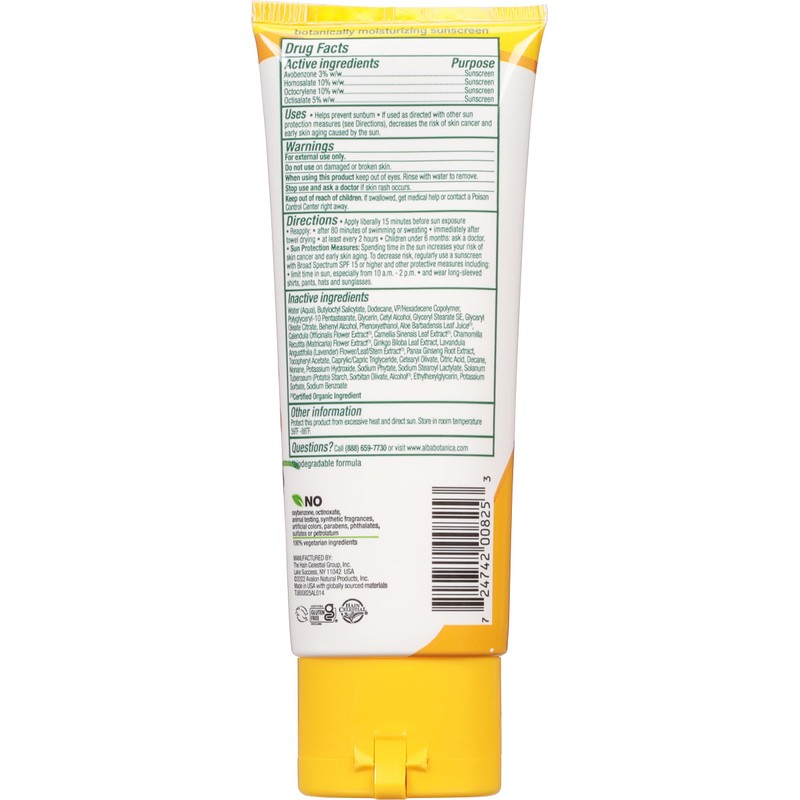Alba Botanica Hawaiian Sunscreen Lotion, SPF 30, Aloe Vera, 3