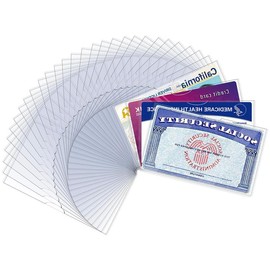 6 Pack Social Security Card Protector, 24 Mil Soft Clear New Medicare Card Protector Sleeve, Business Card Holder, Protective Case for Drivers License, SSN Card, Credit Card Cover. - Color: 32-Pcs