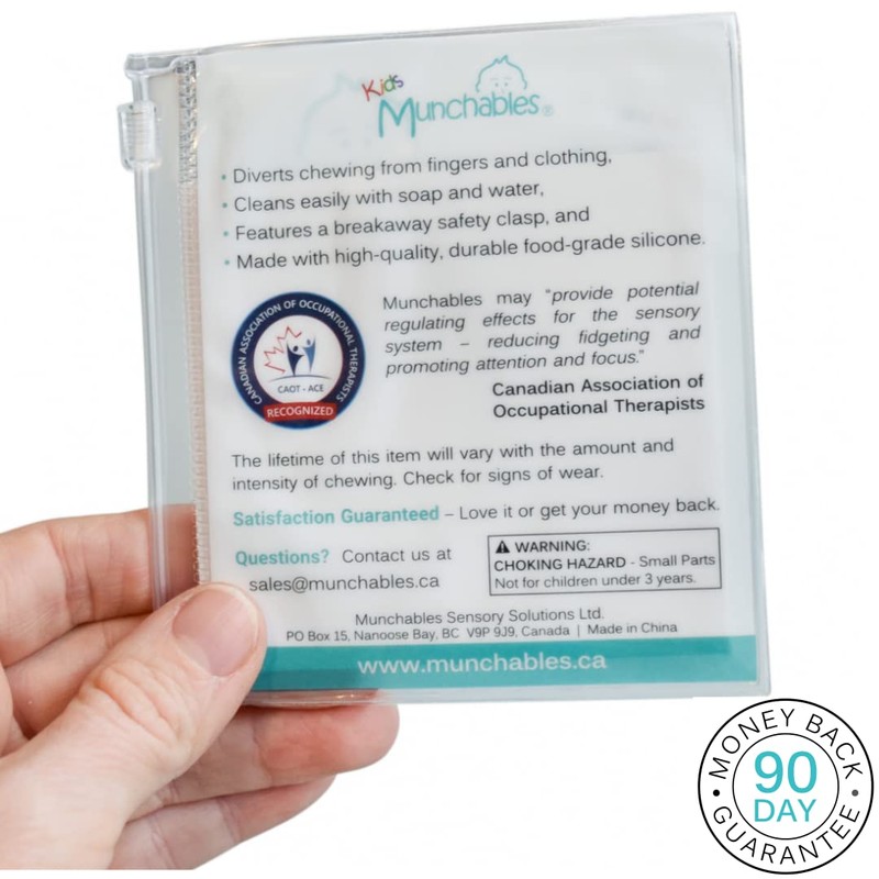 Munchables Cat Chew Necklace – Chewy Sensory Jewelry (Purple)