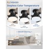 ZMISHIBO 52 Inch Ceiling Fan with Light, App&Remote Control, Flush