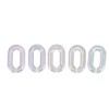 50PCS Acrylic Linking Rings Transparent DIY Assemblable Transparent Color Plating