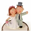 Hobbyfun Hochzeitspaar als Tortendeko winken 90 mm Brauthochzeitsdeko Brautpaar