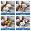 TOOLF Extendable Dish Drying Rack, 2-Tier Dish Rack for Kitchen