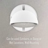 Compass CORS Hubbell Lighting LED Single Head Emergency Light,White