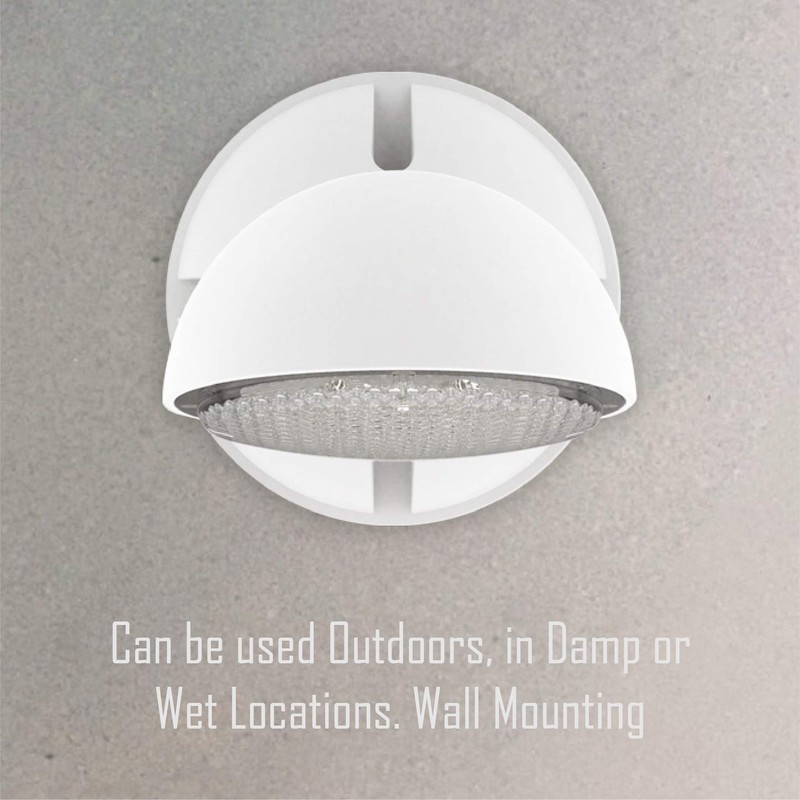Compass CORS Hubbell Lighting LED Single Head Emergency Light,White