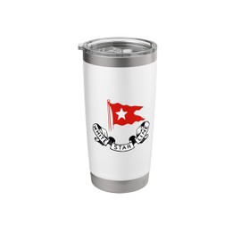 RMS Titanic White Star Line - Red Flag Star Logo Stainless Steel Insulated Tumbler