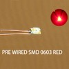 Miniature 0.1mm Copper Wire Wire SMD 0603 Chip LED Red