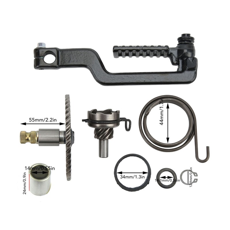Kick Start Lever Shaft Idle Gear Kit Iron Replacement for