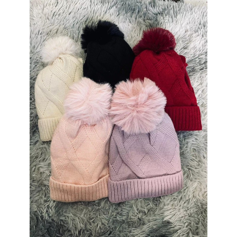 KH Set Duo Gorro Con Bufanda Larga Dama Mujer Invierno