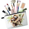Livel lhood Lovely Sloth Makeup Bag Cute Small Organizer Zipper