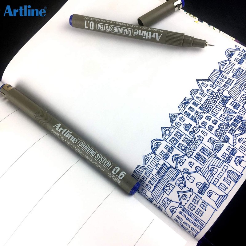 Artline drawing system pen - black 0.05 mm writing width