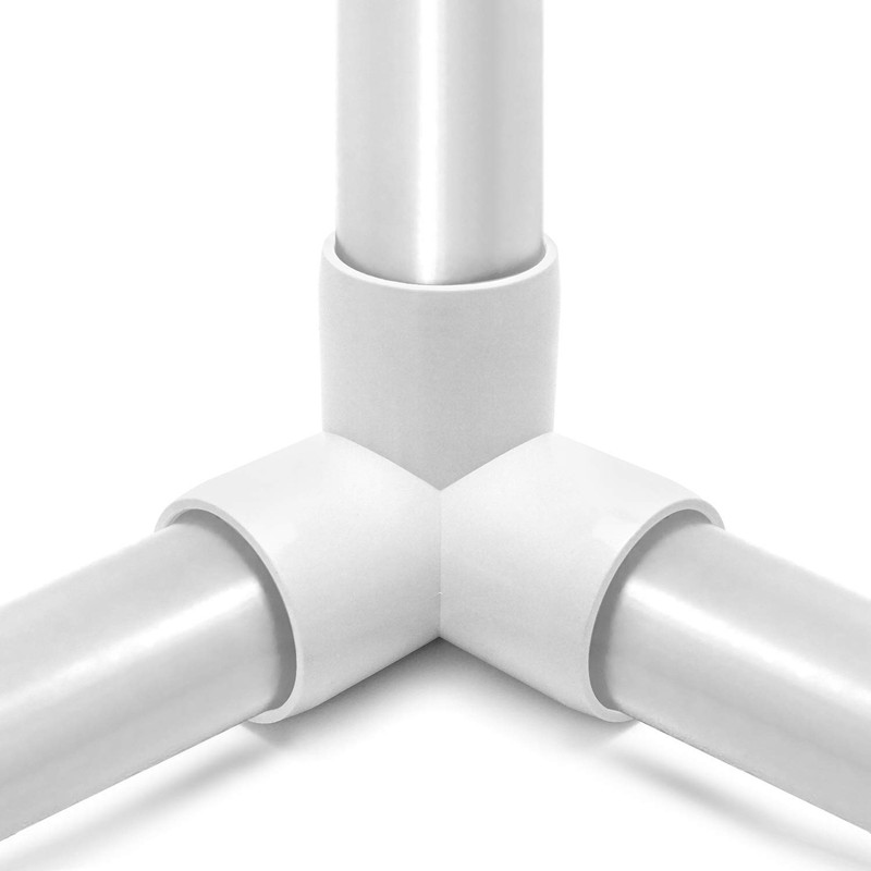 QWORK 3 Way 1/2" Tee PVC Fitting Elbow,12Pack PVC Fitting
