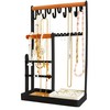 Galeara design Jewellery Stand with Wooden Bar, 8 Hooks, Ring