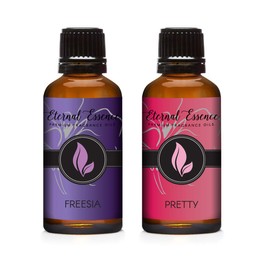 Eternal Essence Oils 2 Pack 30ml Premium Fragrance Oil - Freesia & Pretty - for Candle, Soap Making, Aromatherapy, Diffusers, Home Care, & Humidifiers