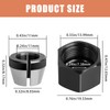 671361001 Collet Nut and 671362001 Collet Cone Sleeve Combo Compatible
