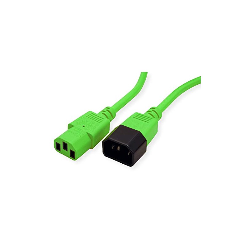 ROLINE Apparatus Connection Cable IEC 320 C14 - C13 Green