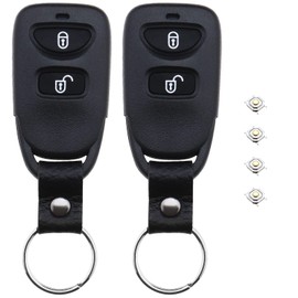 The Lord of The Tools 2 Stück Autoschlüsselgehäuse kompatibel mit Hyundai Elantra Santa Fe Matrix Trajet Ersatz Keyless Entry Smart Fernbedienung Schlüsselanhänger Gehäuse 2 Tasten