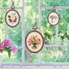 4 Pcs Embroidery Hoops Set-Decorative Cross Stitch Hoop Ring Imitated