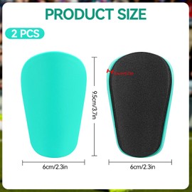 1 Pair Mini Shin Pads Football, Small Shin Pads Football, Mini Shin Pads Men, Mini Shin Pads for Children, Boys, Adults (Green)