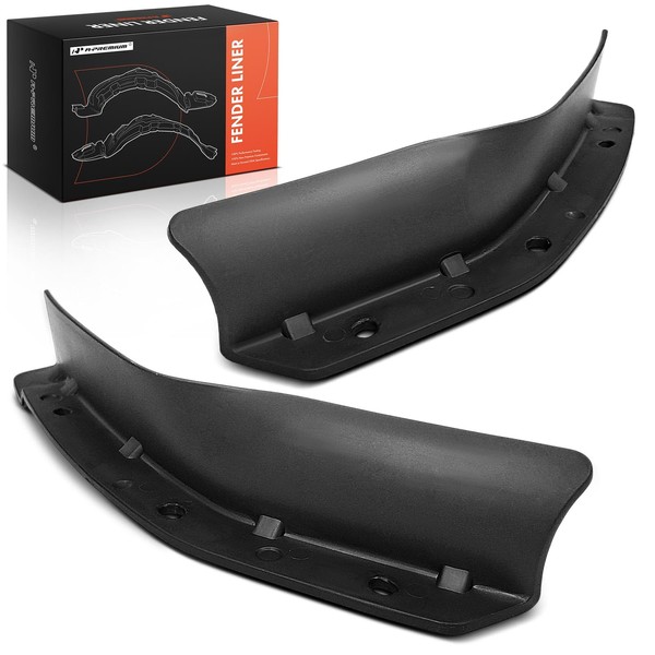 A-Premium Pair Front Inner Fenders Liner Splash Shield Set -