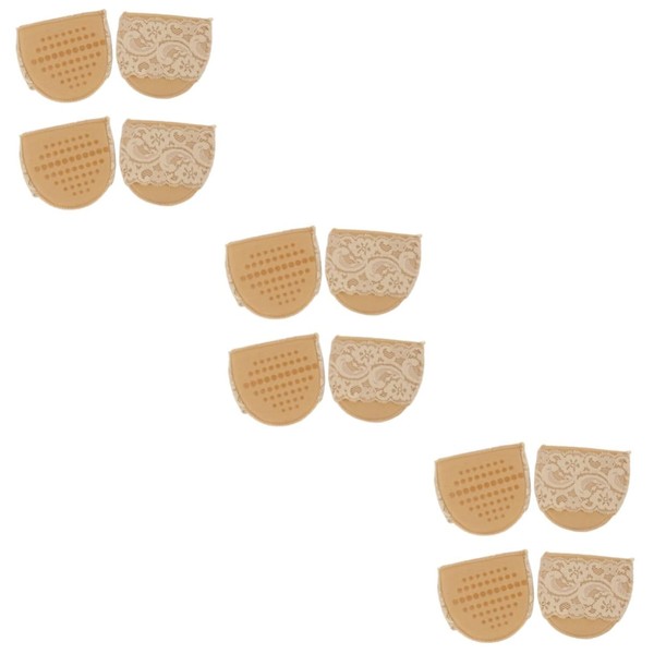 Healeved 6pairs Invisible Lace Forefoot Cushions of High Heel Pads