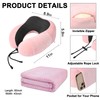 urnexttour Travel Pillow and Blanket Set Neck Pillows Soft Blankets