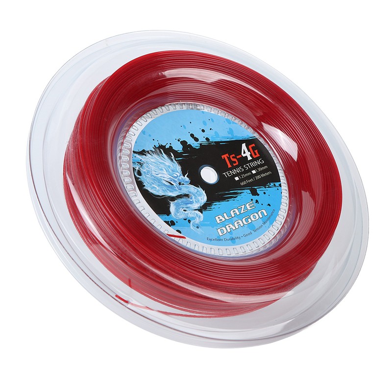 TS 4G 200m Reel Tennis String Line Polyester Tennis String