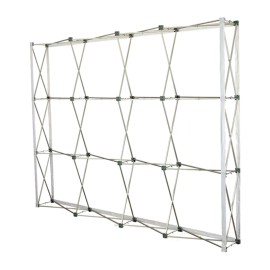 Velrco Tension Fabric Backdrop Booth Frame Straight Pop up Display StandColor: Aluminum alloy frame, Size: 10x8ft 300x225cm