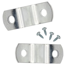 1/2" Depth Flat Offset Mounting Canvas Clips for Picture Framing Pack of 100 Plus #6 X 3/8" Pan-Head Screws Included