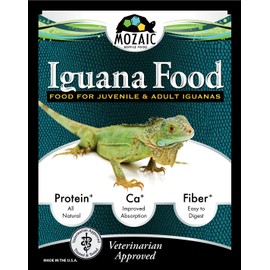 Mozaic Iguana Food | Food for Juvenile and Adult Iguanas | Small Red Pellet (1/8") | Complete Formulated Diet | 14 Ounce Bag (14 OZ)