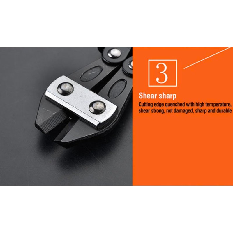 Edward Tools Pro Mini Bolt Cutter 8 Inch - Small