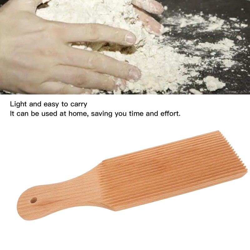 Beech Gnocchi Board,Surface, Lightweight, Practical Gnocchi Roller for Perfect Shape
