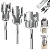 3PCS Dual-Function Pipe Threading Tool, Integrated Internal & External Thread