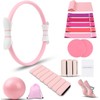 Pilates Ring and Ball Set with Ankle Weights, Resistance Band